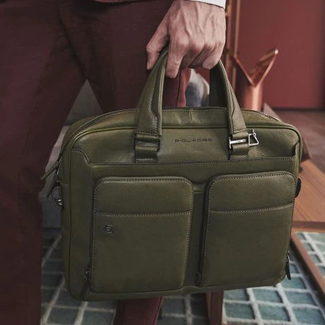 Piquadro Black Square Portfolio Computer Briefcase 15" Black 4 Piquadro Black Square Portfolio Computer Briefcase 15" Black - Afbeelding 4