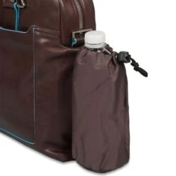 Piquadro Blue Square Double Handle Computer Portfolio Briefcase 14" Black -Tas Promotie Winkel ca3335b2 n dett2 1