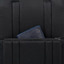 Piquadro Urban Fast Check PC Backpack 15.6'' Black/Grey -Tas Promotie Winkel ca4532ub00 grn dett5