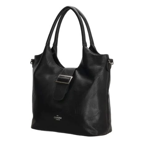 Charm London High Street Shopper Zwart 01 2 Charm London High Street Shopper Zwart 01 - Afbeelding 2