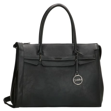 Charm London Bromley 15.6" Laptop Handtas Black 1 Charm London Bromley 15.6" Laptop Handtas Black