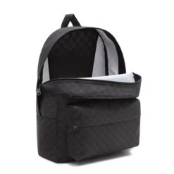 Vans Old Skool Check Rugzak Black / Charcoal -Tas Promotie Winkel check blackcharcoal 4