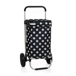 Bamex Chicago Boodschappenkar Black Dots 9 Bamex Chicago Boodschappenkar Black Dots -Tas Promotie Winkel chicago dots schuin1