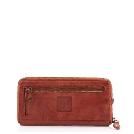 Bear Design Cow Lavato Dames Portemonnee CL15882 Cognac 1 Bear Design Cow Lavato Dames Portemonnee CL15882 Cognac