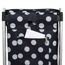 Bamex Chicago Boodschappenkar Black Dots 11 Bamex Chicago Boodschappenkar Black Dots -Tas Promotie Winkel close up ritsvak
