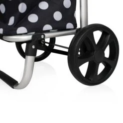 Bamex Chicago Boodschappenkar Black Dots 13 Bamex Chicago Boodschappenkar Black Dots -Tas Promotie Winkel close up wiel