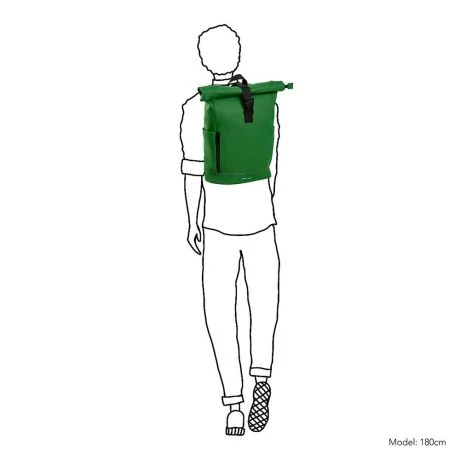 Daniel Ray Highlands Rolltop Rugtas M Waterproof 15" Appel Groen 6 Daniel Ray Highlands Rolltop Rugtas M Waterproof 15" Appel Groen - Afbeelding 6