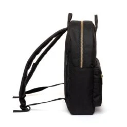 Lefrik Gold Classic Backpack Black -Tas Promotie Winkel gold classic black lateral