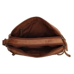 Hide & Stitches Paint Rock Schoudertas 20408 Cognac -Tas Promotie Winkel hide stitches paint rock schoudertas 20408 cognac 4