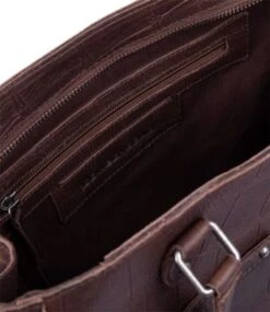 Cowboysbag Big Croco Handbag Midvale Hickory -Tas Promotie Winkel hnadbag midvale3359 000555 hickory 4