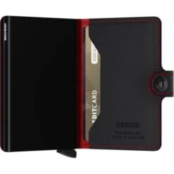 Secrid Mini Wallet Portemonnee Fuel Black-Red -Tas Promotie Winkel image 2 9 1