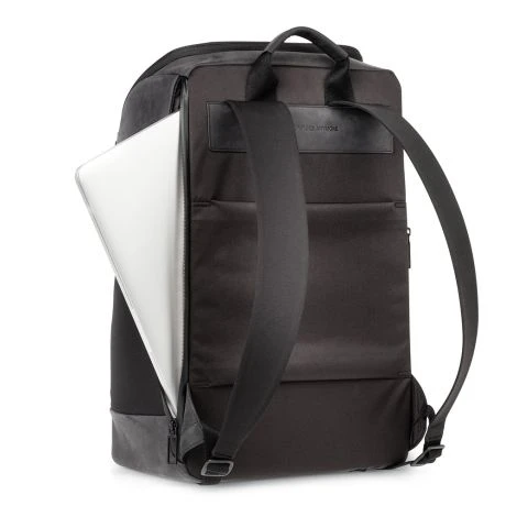 Salzen Alpha Backpack Leather Charcoal Black 4 Salzen Alpha Backpack Leather Charcoal Black - Afbeelding 4