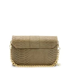 MOSZ Krisbag Telefoontasje Jungle Taupe Shiny Light Gold -Tas Promotie Winkel leopard gold