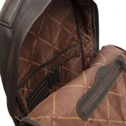 Chesterfield Calgary Rugzak 15" Brown -Tas Promotie Winkel leren rugzak bruin calgary 1