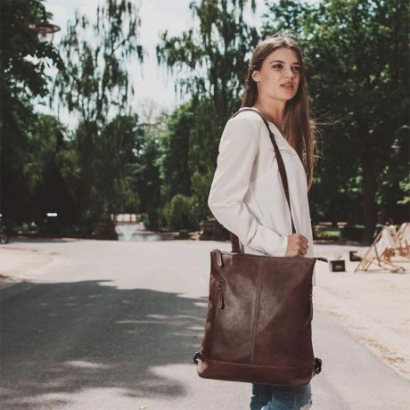 Chesterfield Chelsea Rugzak / Schouder Shopper 14" Brown 3 Chesterfield Chelsea Rugzak / Schouder Shopper 14" Brown - Afbeelding 3