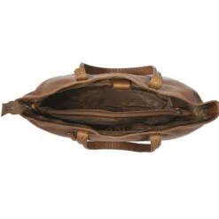 Chesterfield Kansas Schoudertas 14" Cognac -Tas Promotie Winkel leren shopper cognac kansas 1