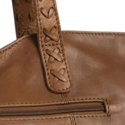 Chesterfield Kansas Schoudertas 14" Cognac -Tas Promotie Winkel leren shopper cognac kansas 3