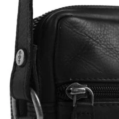 Chesterfield Hamilton Phonebag Schoudertas Black -Tas Promotie Winkel leren telefoontasje zwart hamilton 5