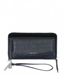 LouLou Essentiels SLB Classic Croc RFID Wallet Black
