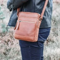 Chesterfield Birmingham Schoudertas Brown -Tas Promotie Winkel model 13