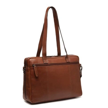 Chesterfield Soft Class Modena Schoudertas 15" Cognac 2 Chesterfield Soft Class Modena Schoudertas 15" Cognac - Afbeelding 2
