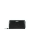 Piquadro Blue Square Women Zip Long Wallet Black