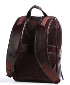 Piquadro Blue Square Laptop Backpack 13.3" IPad Pro 9.7" / IPad 11" Mahogany Brown -Tas Promotie Winkel piquadro blue square revamp laptop rugzak mahonie ca5575b2v mo 32