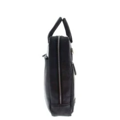 Plevier Vintage London Laptoptas 2-Vaks 15.6" Black -Tas Promotie Winkel plevier 38 zwart zijkant 1