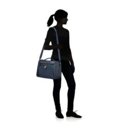 American Tourister Summerfunk Beauty Case Navy -Tas Promotie Winkel prod col 124895 1596 with silhouette