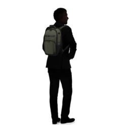 Samsonite Pro-DLX 6 Laptop Backpack 14.1" Green -Tas Promotie Winkel prod col 147139 1388 with silhouette