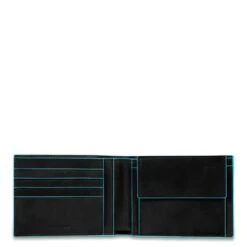 Piquadro Blue Square Men's Wallet With Coin Pocket Night Blue