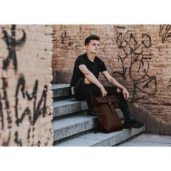 Laauw RAW Tribunal Rugzak Dark Brown -Tas Promotie Winkel raw tribunal dark brown 5