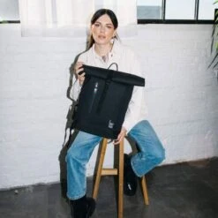 GOT BAG RollTop Lite Backpack 15" Black 16 GOT BAG RollTop Lite Backpack 15" Black -Tas Promotie Winkel rolltop light black moods77 01