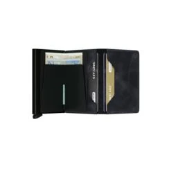 Secrid Slim Wallet Portemonnee Vintage Black -Tas Promotie Winkel s vintage black open