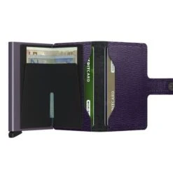 Secrid Mini Wallet Portemonnee Crisple Purple -Tas Promotie Winkel secrid miniwallet crisple purple open