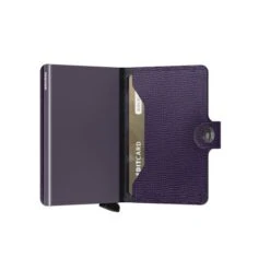 Secrid Mini Wallet Portemonnee Crisple Purple -Tas Promotie Winkel secrid miniwallet crisple purple semi open