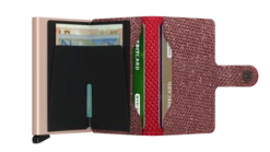 Secrid Mini Wallet Portemonnee Sparkle Red -Tas Promotie Winkel secrid miniwallet sparkle red open