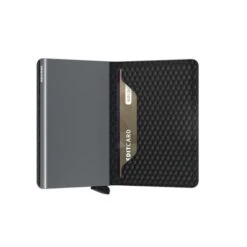 Secrid Slim Wallet Portemonnee Cubic Black-Titanium 8 Secrid Slim Wallet Portemonnee Cubic Black-Titanium -Tas Promotie Winkel secrid slimwallet cubic black titanium semi open 1