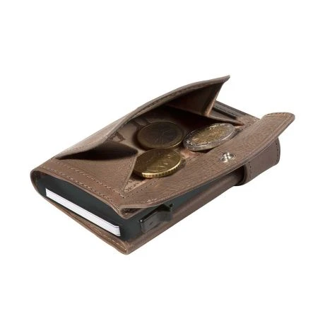 Tony Perotti Furbo Leren Pasjeshouder Met Kleingeldvak Taupe 3 Tony Perotti Furbo Leren Pasjeshouder Met Kleingeldvak Taupe - Afbeelding 3