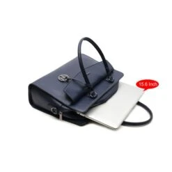 Wimona Valentina Schoudertas Laptop 15.6" Dark Blue -Tas Promotie Winkel valentina dark blue 3