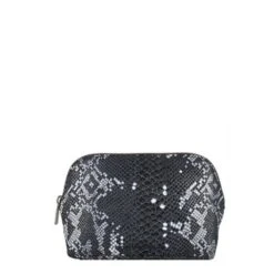 Cowboysbag X Bobbie Bodt Wash Bag Ruby Snake Black And White