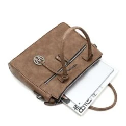 Wimona Bambina Schoudertas Taupe -Tas Promotie Winkel wimona bambina taupe 5