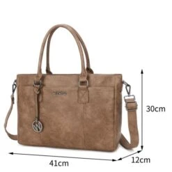 Wimona Carmina Schoudertas 13.3" Taupe -Tas Promotie Winkel wimona carmina taupe 3