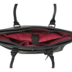 Wimona Carmina Schoudertas 13.3" Black -Tas Promotie Winkel wimona carmina zwart 4