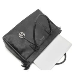 Wimona Carmina Schoudertas 13.3" Black -Tas Promotie Winkel wimona carmina zwart 6