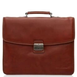 Castelijn & Beerens Verona 3-Vaks Laptoptas 15.6'' Licht Bruin